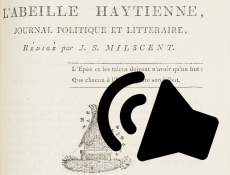La revue L'Abeille Haytienne (1817-1820, détail)