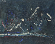 Shakir Hassan Al Said, Sans titre, 1950, huile sur toile, 57 × 71 cm, collection privée.