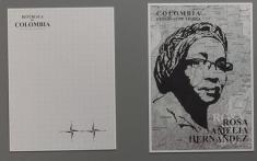 Libia Posada, De la série "Cuadernos de Geografia, Colombia división política", 2007 et : De la serie "Heroinas de tierra", 2014